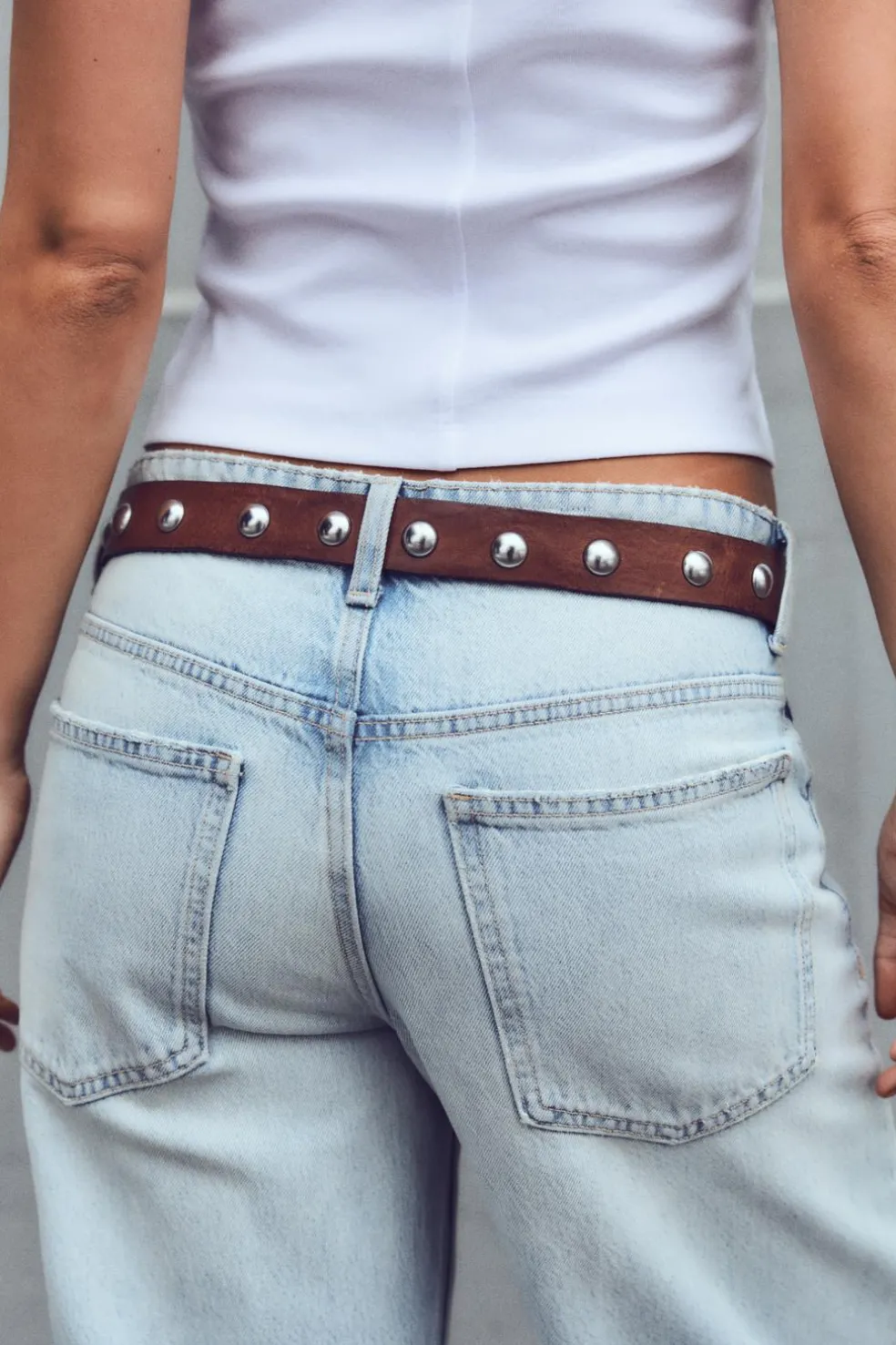ZARA Jeans^JEANS TRF RELAXED CINTURA MÉDIA Azul-claro