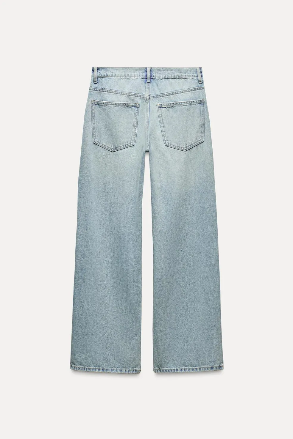 ZARA Jeans^JEANS TRF RELAXED CINTURA MÉDIA Azul-claro