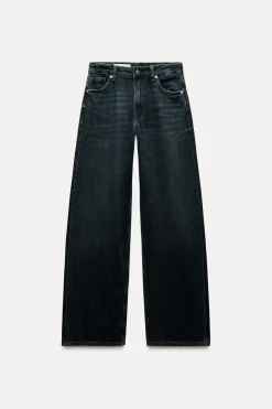 ZARA Jeans^JEANS TRF RELAXED CINTURA BAIXA Azul-noite