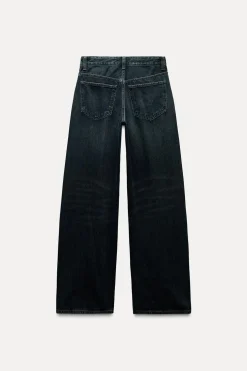 ZARA Jeans^JEANS TRF RELAXED CINTURA BAIXA Azul-noite