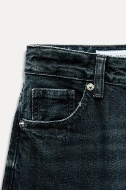 ZARA Jeans^JEANS TRF RELAXED CINTURA BAIXA Azul-noite