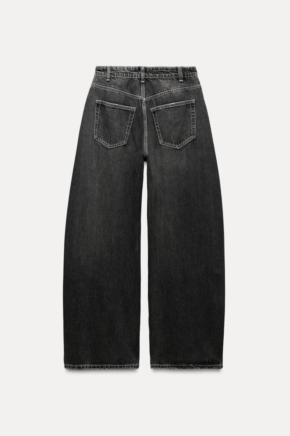 ZARA Jeans^JEANS TRF RELAXED COM PINÇAS CINTURA SUBIDA Cinzento-antracito