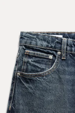 ZARA Jeans^JEANS TRF RELAXED OVERSIZE TAPERED CINTURA SUBIDA Azul-marinho