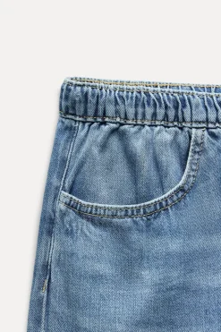 ZARA Jeans^JEANS TRF RELAXED PIJAMA CINTURA MÉDIA Azul-claro
