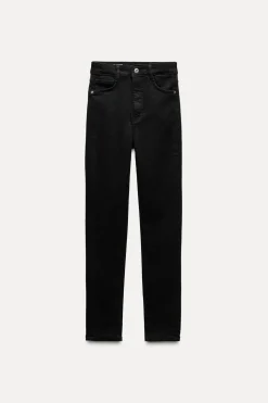 ZARA Jeans^JEANS TRF SCULPT CINTURA SUBIDA SCULPT Preto
