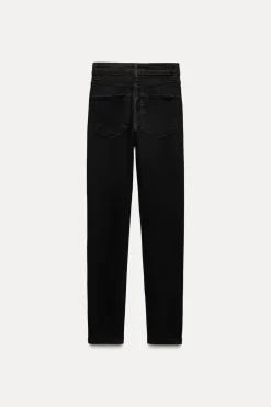 ZARA Jeans^JEANS TRF SCULPT CINTURA SUBIDA SCULPT Preto
