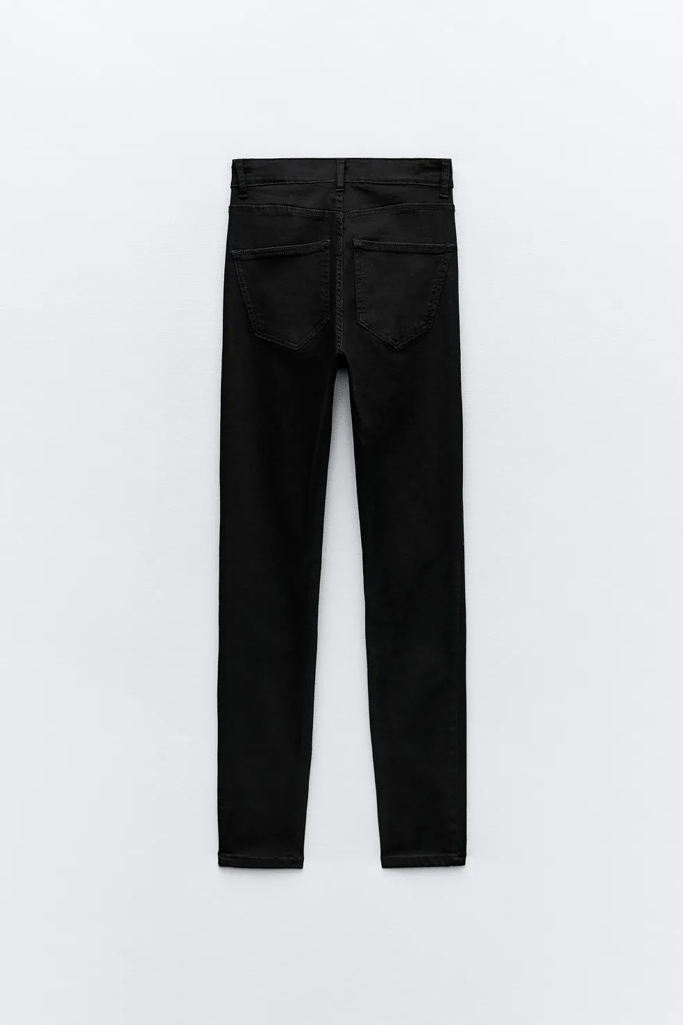 ZARA Jeans^JEANS TRF SKINNY CINTURA SUBIDA SCULPT Preto