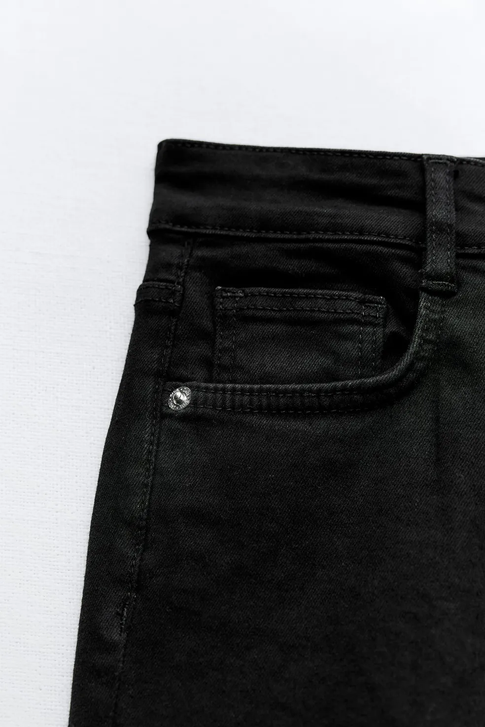 ZARA Jeans^JEANS TRF SKINNY CINTURA SUBIDA SCULPT Preto