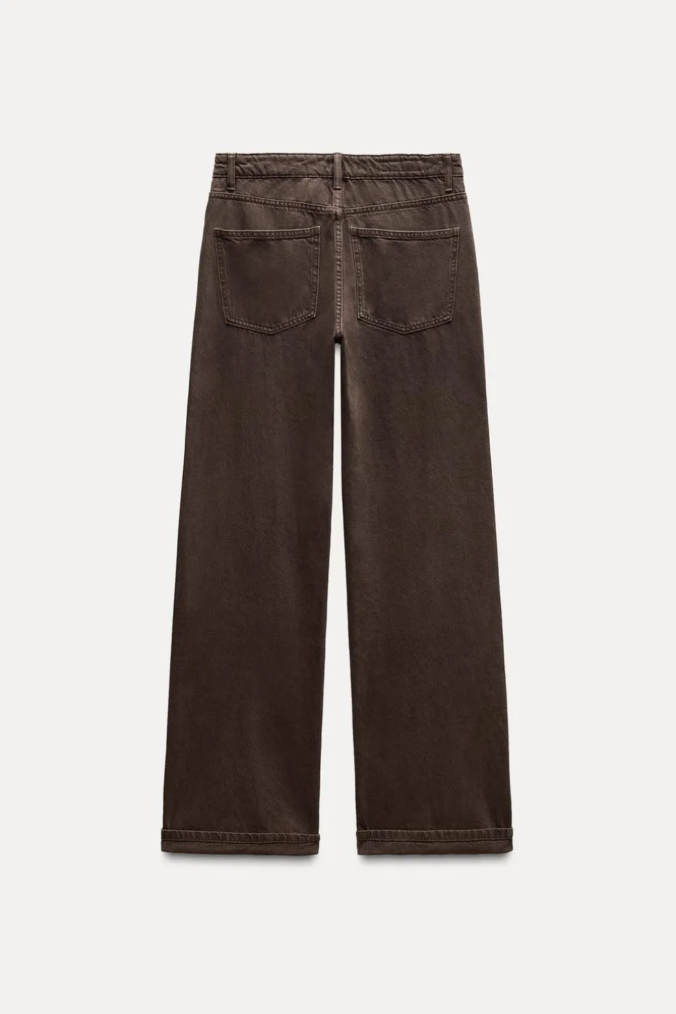 ZARA Jeans^JEANS TRF SLOUCHY DE CINTURA MÉDIA Castanho
