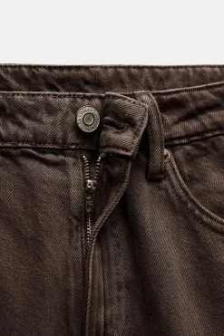 ZARA Jeans^JEANS TRF SLOUCHY DE CINTURA MÉDIA Castanho