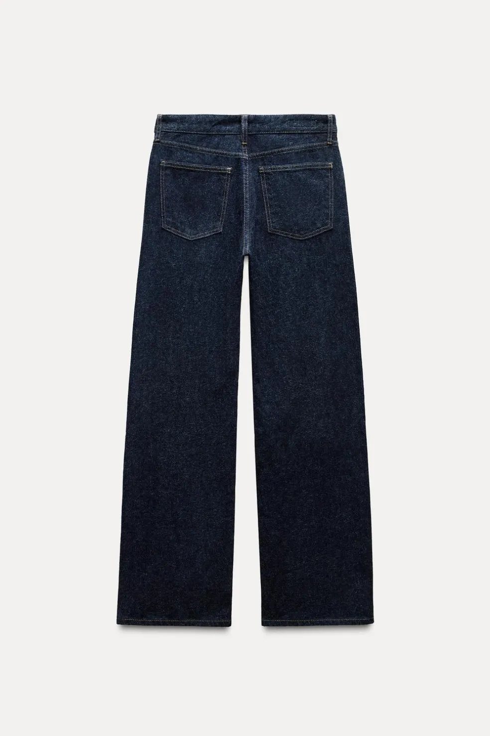 ZARA Jeans^JEANS TRF SLOUCHY WIDE LEG CINTURA MÉDIA Azul-marinho