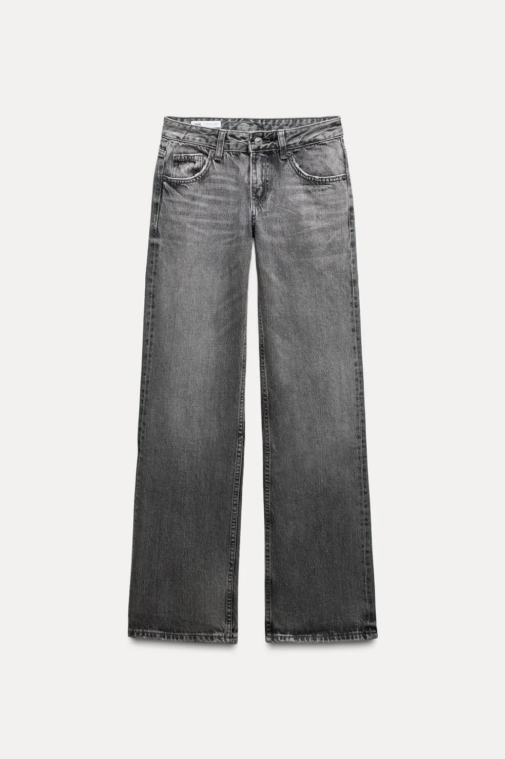 ZARA Jeans^JEANS TRF WIDE LEG CINTURA BAIXA Preto