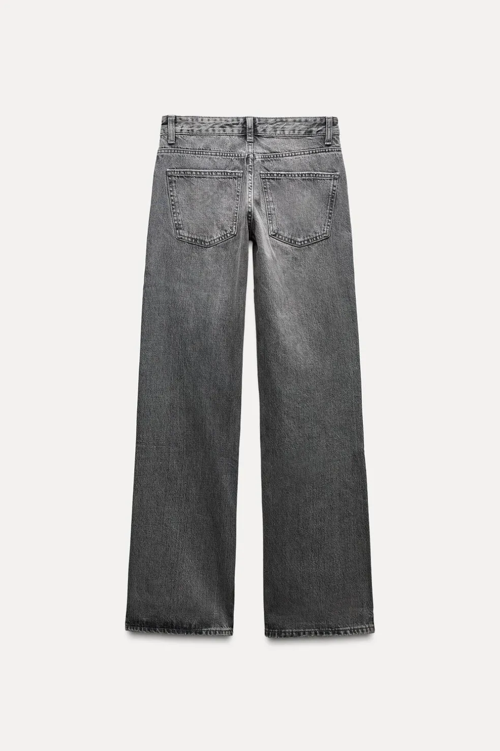 ZARA Jeans^JEANS TRF WIDE LEG CINTURA BAIXA Preto