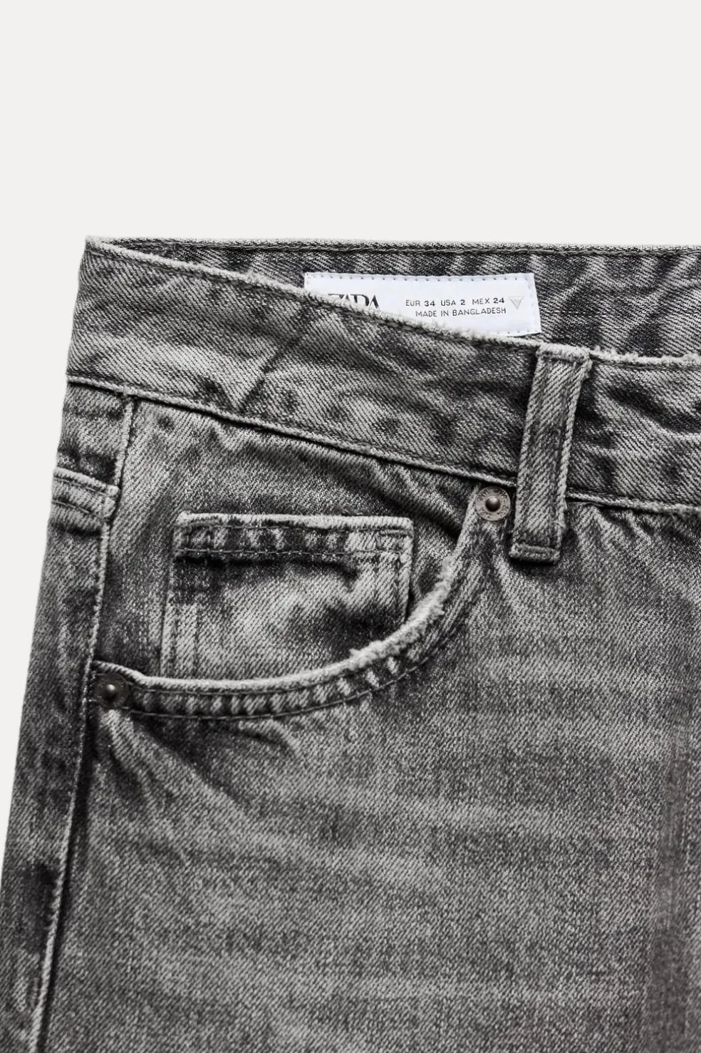 ZARA Jeans^JEANS TRF WIDE LEG CINTURA BAIXA Preto