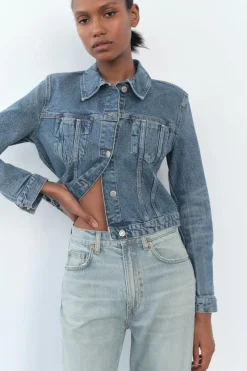 ZARA Jeans^JEANS TRF WIDE LEG CINTURA SUBIDA FULL LENGTH Azul-claro