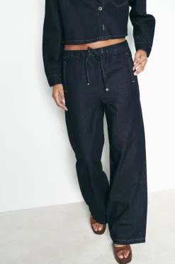 ZARA Winter Layersnew|Jeans^JEANS Z1975 JOGGER WIDE LEG CINTURA SUBIDA Azul
