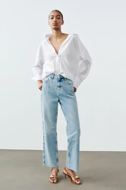 ZARA Jeans^JEANS Z1975 RECTOS CINTURA SUBIDA Índigo