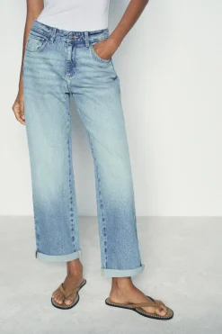ZARA Jeans^JEANS Z1975 RELAX FIT DE CINTURA SUBIDA Azul-médio
