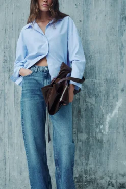 ZARA Jeans^JEANS Z1975 RETOS DE CINTURA SUBIDA Azul