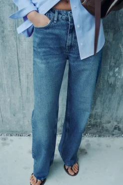 ZARA Jeans^JEANS Z1975 RETOS DE CINTURA SUBIDA Azul