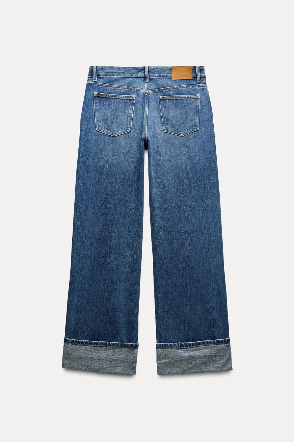 ZARA Jeans^JEANS Z1975 SELVEDGE LOOSE WIDE LEG CINTURA MÉDIA Azul-médio