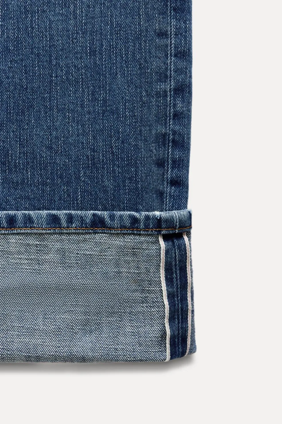 ZARA Jeans^JEANS Z1975 SELVEDGE LOOSE WIDE LEG CINTURA MÉDIA Azul-médio