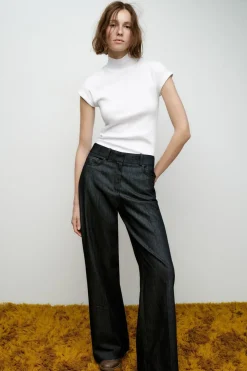 ZARA Jeans^JEANS Z1975 STRAIGHT DE CINTURA SUBIDA Azul