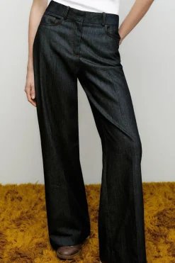 ZARA Jeans^JEANS Z1975 STRAIGHT DE CINTURA SUBIDA Azul