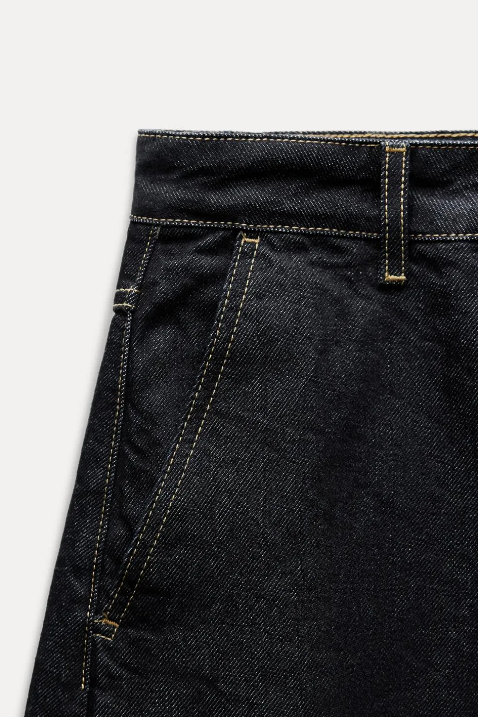 ZARA Jeans|Calças^JEANS ZW COLLECTION BALLOON CINTURA MÉDIA Azul
