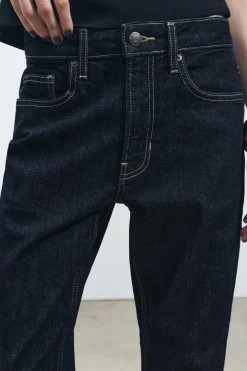 ZARA Jeans^JEANS ZW COLLECTION RELAXED SLIM CINTURA MÉDIA Azul