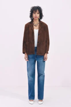 ZARA Jeans^JEANS ZW COLLECTION RETOS CINTURA MÉDIA Azul