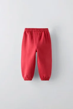 JOGGING COM MENSAGEM FLOCKED-ZARA Flash Sale