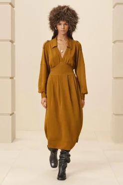 ZARA Vestidos^JRSY DRSS 14 Mostarda