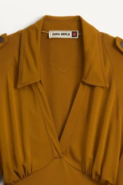 ZARA Vestidos^JRSY DRSS 14 Mostarda