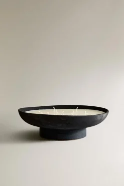 ZARA Fragrâncias Para Casa|Fragrâncias Para Casa^(1,5 KG) VELA AROMÁTICA LEATHER AMBER Preto