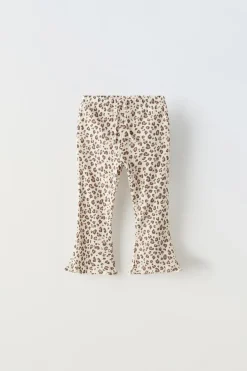 LEGGINGS À BOCA DE SINO ANIMAL PRINT-ZARA Cheap