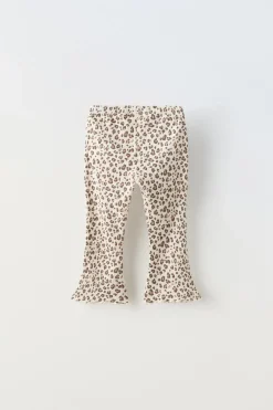 LEGGINGS À BOCA DE SINO ANIMAL PRINT-ZARA Cheap