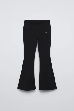 LEGGINGS À BOCA DE SINO COM MENSAGEM-ZARA Flash Sale