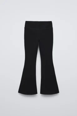 LEGGINGS À BOCA DE SINO COM MENSAGEM-ZARA Flash Sale