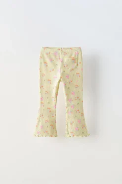 LEGGINGS À BOCA DE SINO FLORES-ZARA Discount