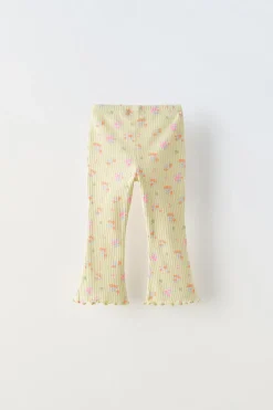 LEGGINGS À BOCA DE SINO FLORES-ZARA Discount