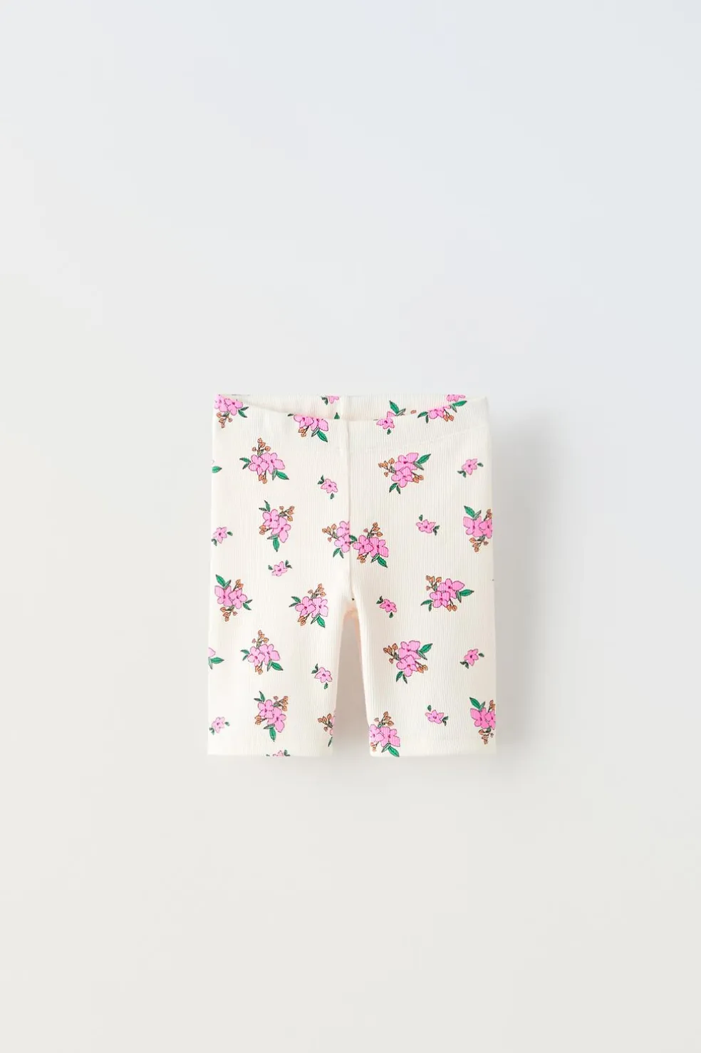 LEGGINGS CICLISTA COM NERVURAS E FLORES-ZARA Sale