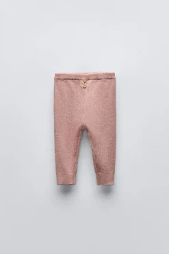 LEGGINGS COM NERVURAS E BOTÕES-ZARA Best Sale