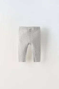 LEGGINGS COM NERVURAS E BOTÕES-ZARA Clearance