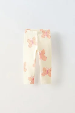 LEGGINGS COM NERVURAS E ESTAMPADO-ZARA Store