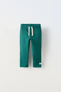LEGGINGS COM NERVURAS E ETIQUETA-ZARA Store