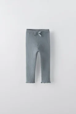 LEGGINGS COM NERVURAS E LAÇO-ZARA Cheap
