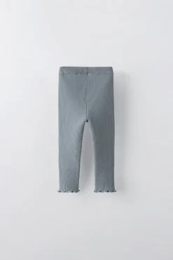 LEGGINGS COM NERVURAS E LAÇO-ZARA Cheap