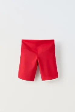 LEGGINGS CURTAS COM DEBRUADOS-ZARA Store