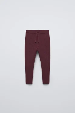 LEGGINGS DE MALHA CANELADA-ZARA Fashion